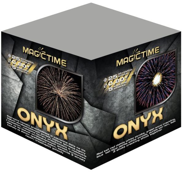 Onyx, 25 Schuss, NEM: 200g, Kaliber: 20mm, Brenndauer ca. 35 Sekunden